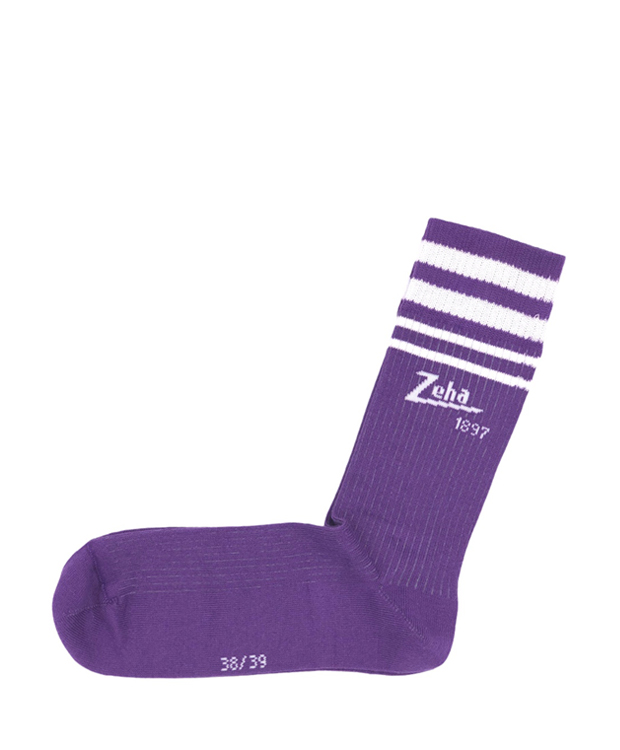 ZEHA BERLIN Accessoires Zeha Socken -  Special Edition 1897 Unisex violett / weiß