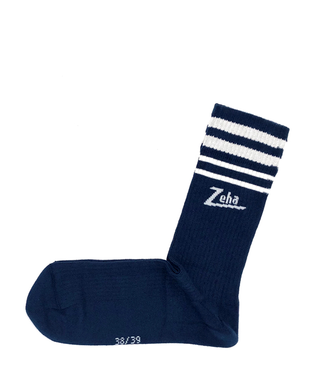 ZEHA BERLIN Accessories zeha socks Unisex dark blue / cream