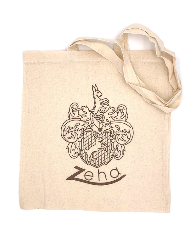 ZEHA BERLIN Extras Cotton bag - family crest Unisex cream