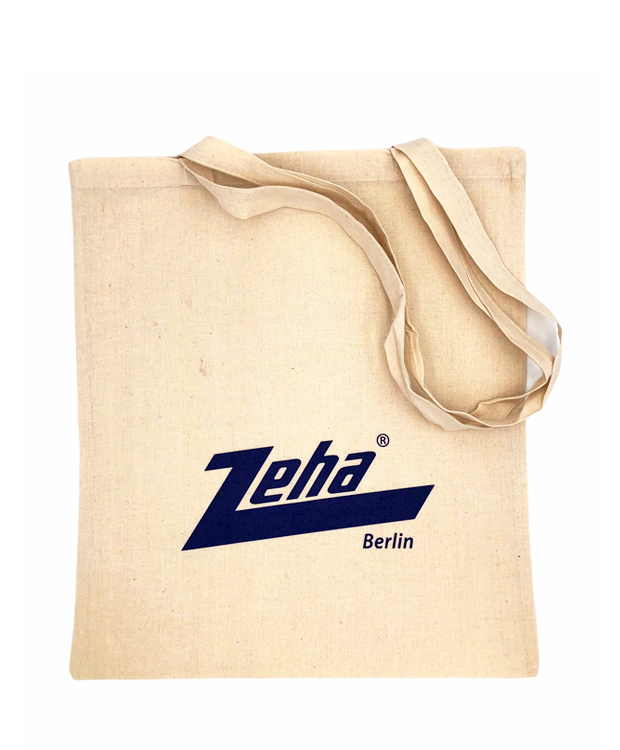 ZEHA BERLIN Zubehör Stofftasche - Streetware Logo blau Unisex cremeweiß